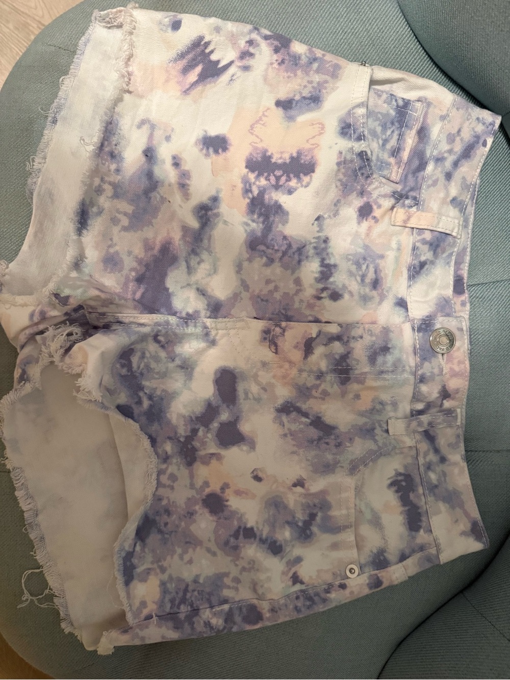 wild fable Tie-Dye Denim Shorts - Purple & Pink